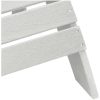 Adirondackstol med fotstöd Vit HDPE vidaXL 74 x 82 x 92 cm – miniatyr 7