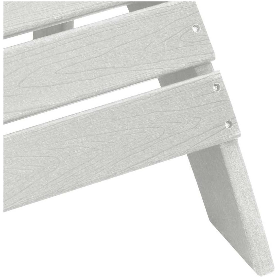 Adirondackstol med fotstöd Vit HDPE vidaXL 74 x 82 x 92 cm – bild 7
