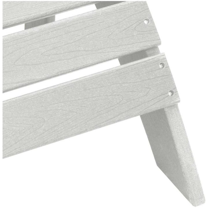 Adirondackstol med fotstöd Vit HDPE vidaXL 74 x 82 x 92 cm – bild 7