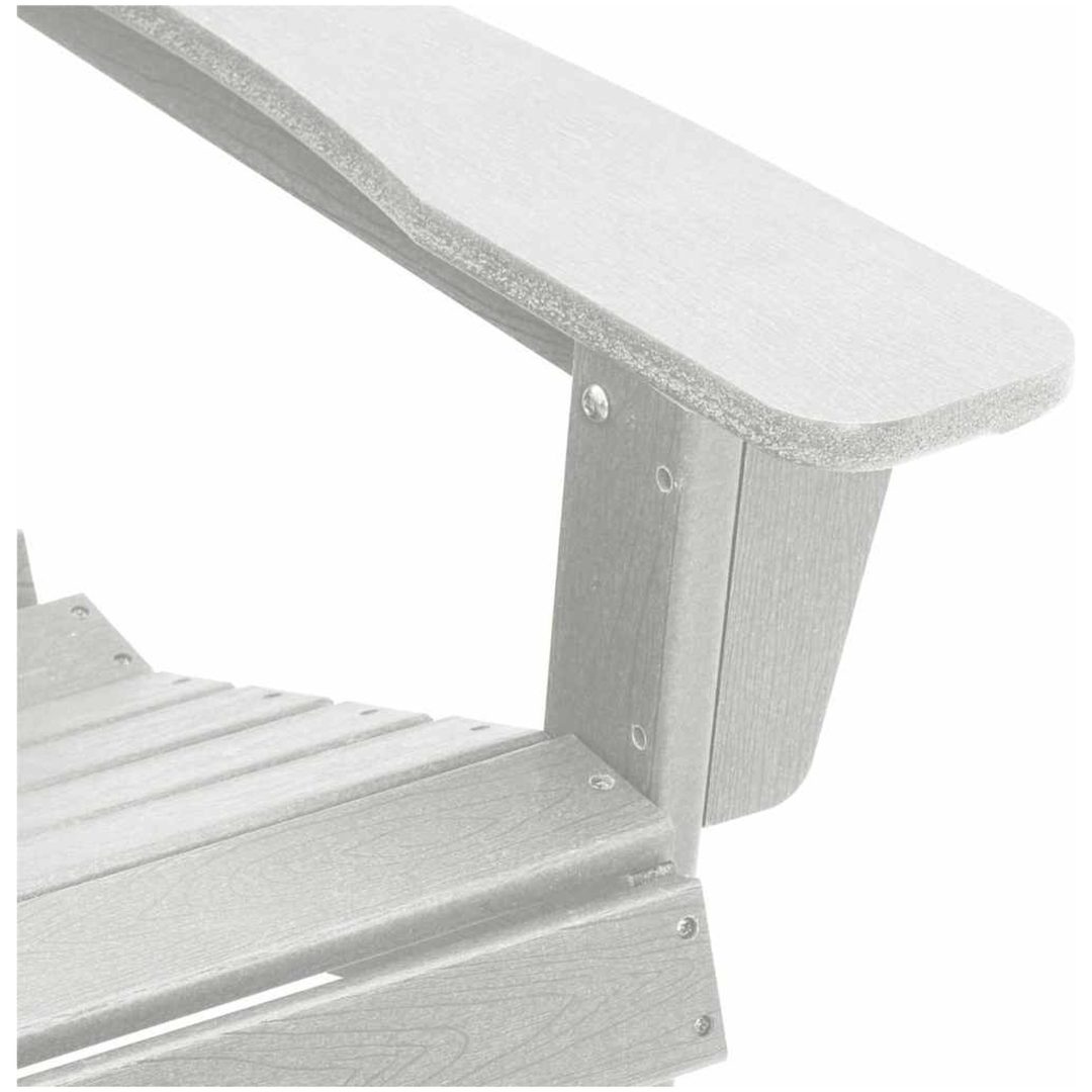 Adirondackstol med fotstöd Vit HDPE vidaXL 74 x 82 x 92 cm – bild 8