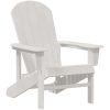 Adirondackstol Vit 74x82x91 cm HDPE vidaXL 74 x 82 x 92 cm – miniatyr 2