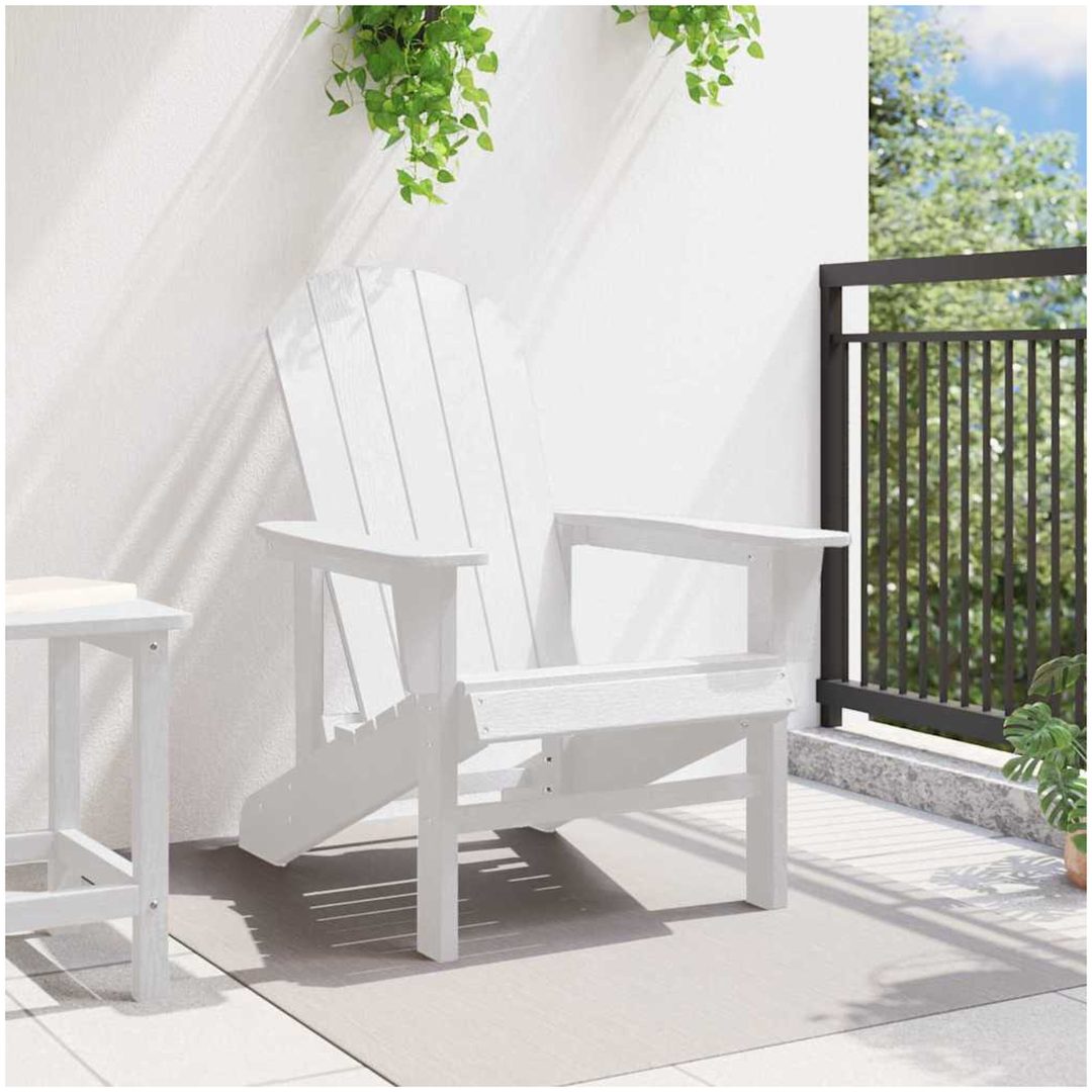Adirondackstol Vit 74x82x91 cm HDPE vidaXL 74 x 82 x 92 cm – bild 3