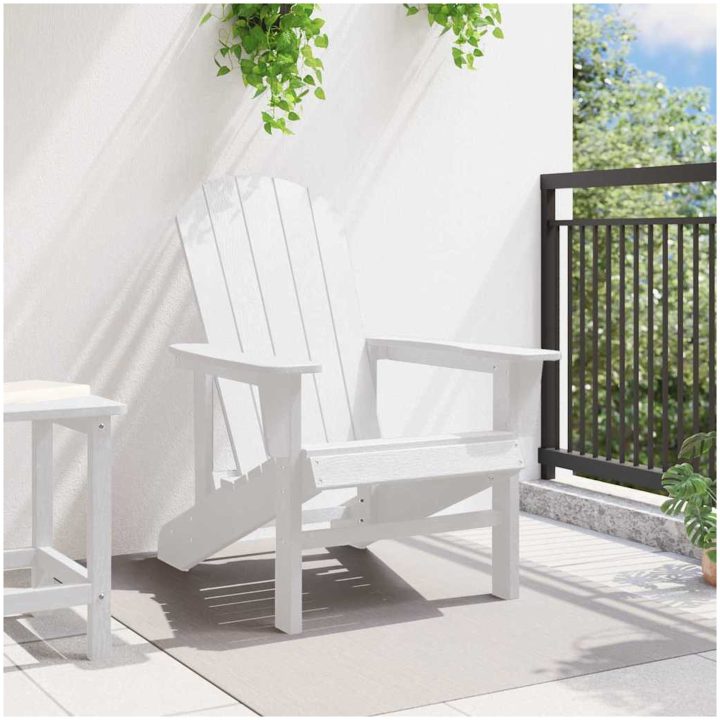 Adirondackstol Vit 74x82x91 cm HDPE vidaXL 74 x 82 x 92 cm – bild 3