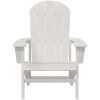 Adirondackstol Vit 74x82x91 cm HDPE vidaXL 74 x 82 x 92 cm – miniatyr 4