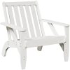 Adirondackstol vit 75x77x77 cm massiv furu vidaXL – miniatyr 2