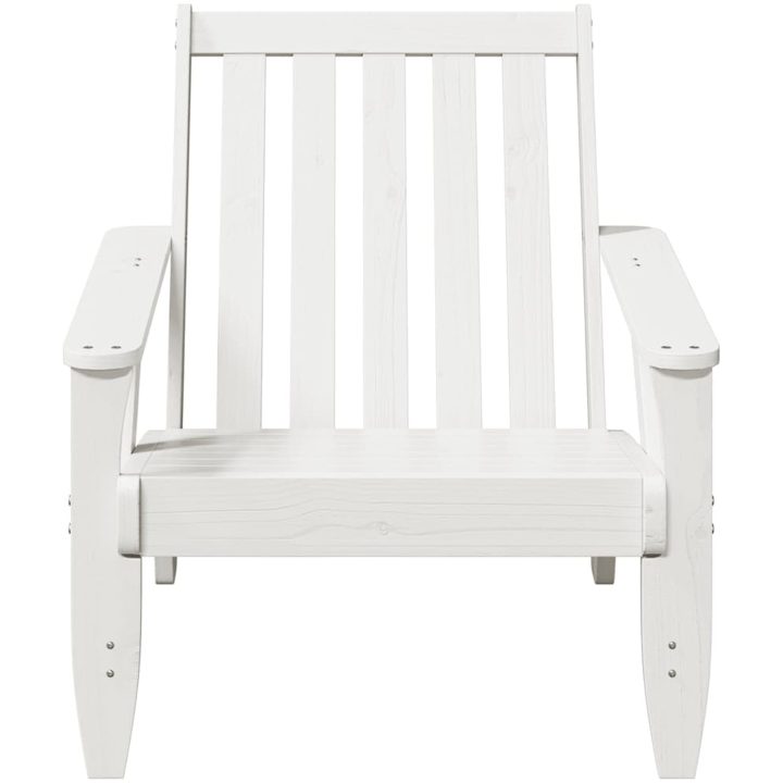 Adirondackstol vit 75x77x77 cm massiv furu vidaXL – bild 3