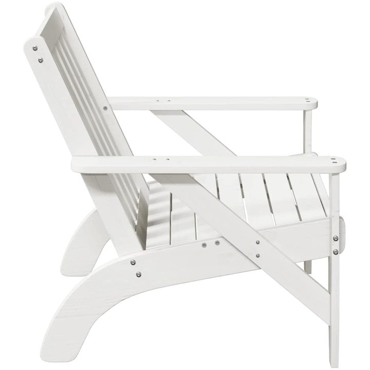 Adirondackstol vit 75x77x77 cm massiv furu vidaXL – bild 4
