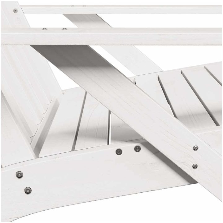 Adirondackstol vit 75x77x77 cm massiv furu vidaXL – bild 6