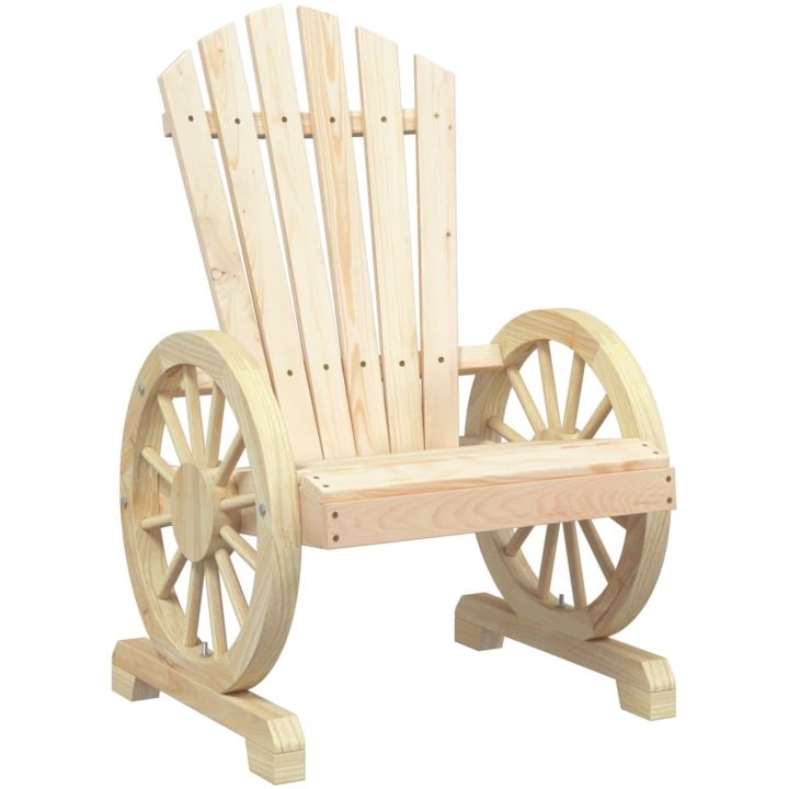 Adirondackstolar 2 st massivt granträ vidaXL – bild 4