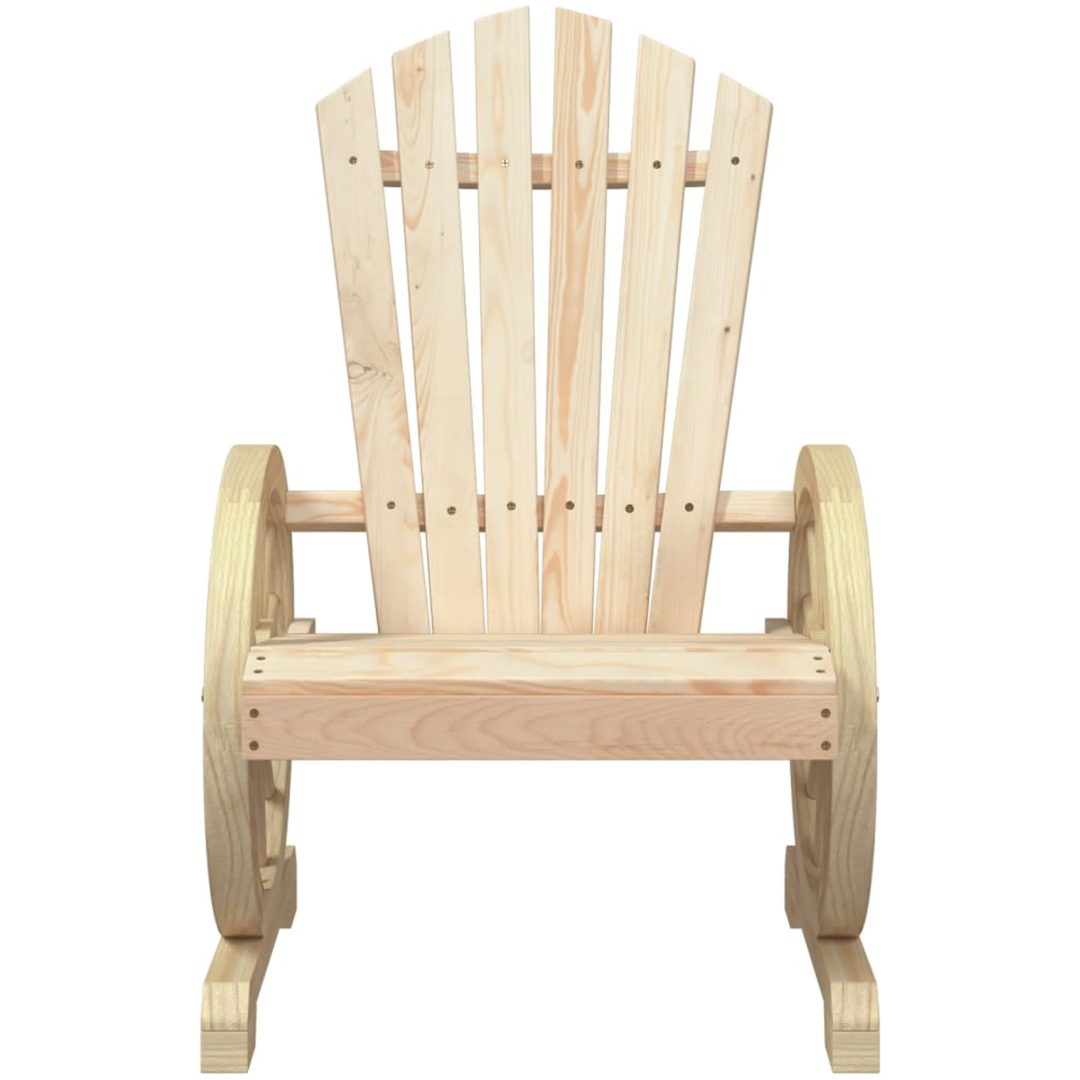Adirondackstolar 2 st massivt granträ vidaXL – bild 5