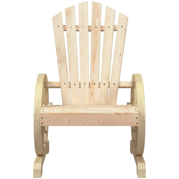 Adirondackstolar 2 st massivt granträ vidaXL – bild 5