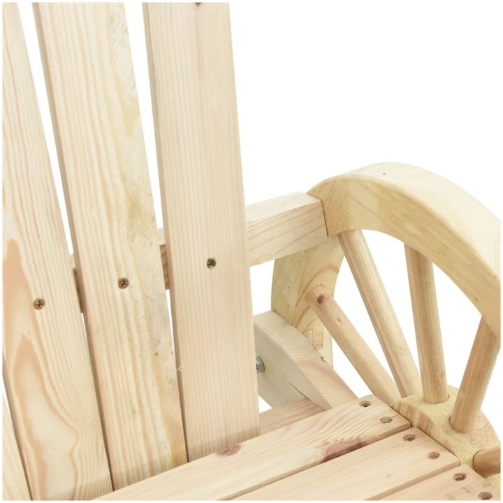 Adirondackstolar 2 st massivt granträ vidaXL – bild 8