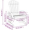Adirondackstolar 2 st massivt granträ vidaXL – miniatyr 10