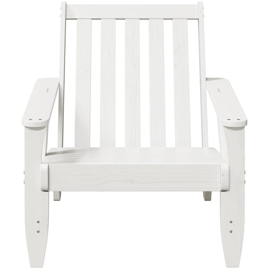 Adirondackstolar 2 st vit 75x77x77 cm massiv furu vidaXL – bild 4