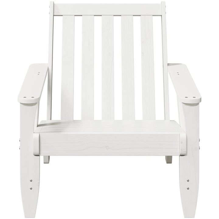 Adirondackstolar 2 st vit 75x77x77 cm massiv furu vidaXL – bild 4