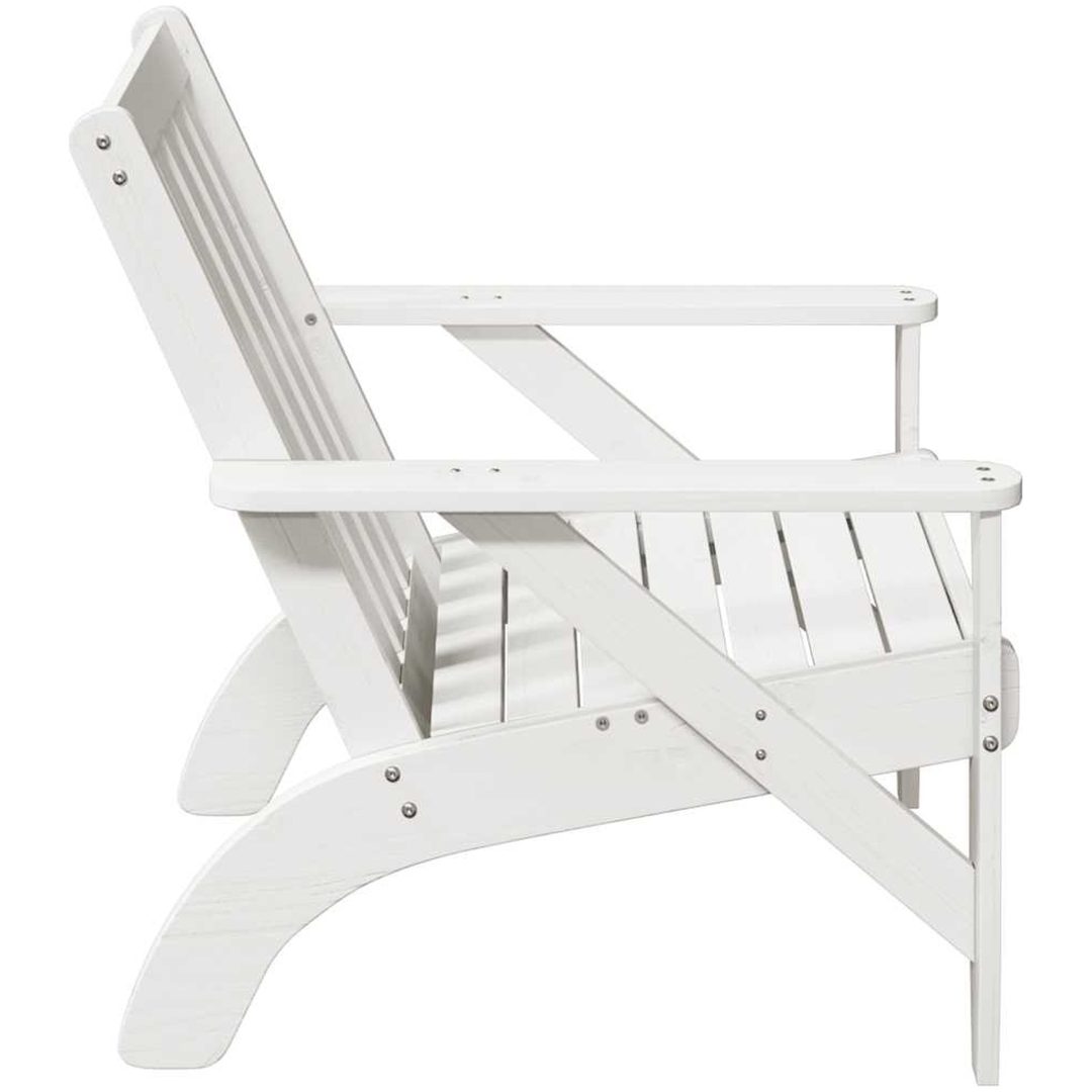 Adirondackstolar 2 st vit 75x77x77 cm massiv furu vidaXL – bild 5