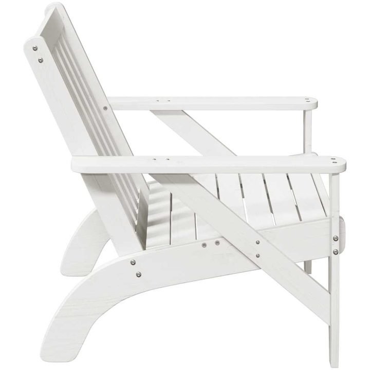 Adirondackstolar 2 st vit 75x77x77 cm massiv furu vidaXL – bild 5