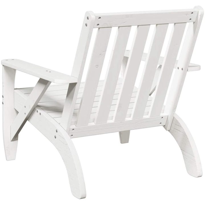 Adirondackstolar 2 st vit 75x77x77 cm massiv furu vidaXL – bild 6