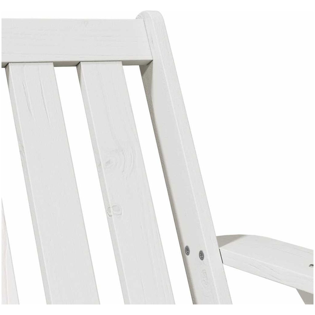Adirondackstolar 2 st vit 75x77x77 cm massiv furu vidaXL – bild 8