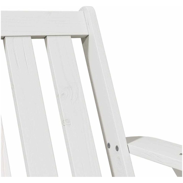 Adirondackstolar 2 st vit 75x77x77 cm massiv furu vidaXL – bild 8