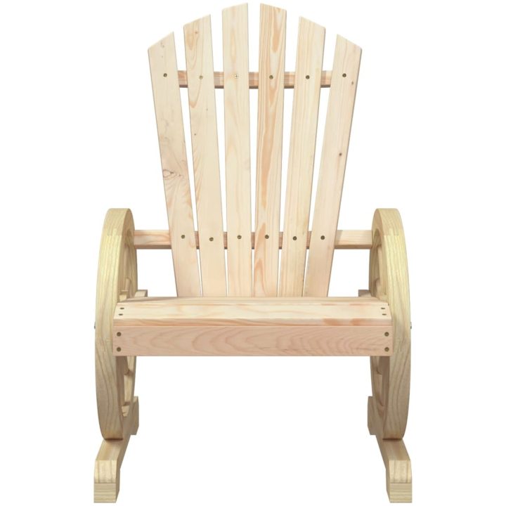 Adirondackstolar 4 st massivt granträ vidaXL – bild 5