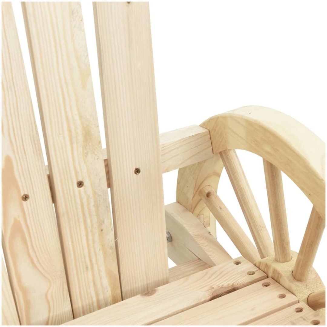 Adirondackstolar 4 st massivt granträ vidaXL – bild 8