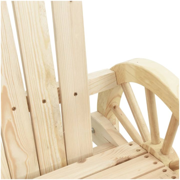 Adirondackstolar 4 st massivt granträ vidaXL – bild 8