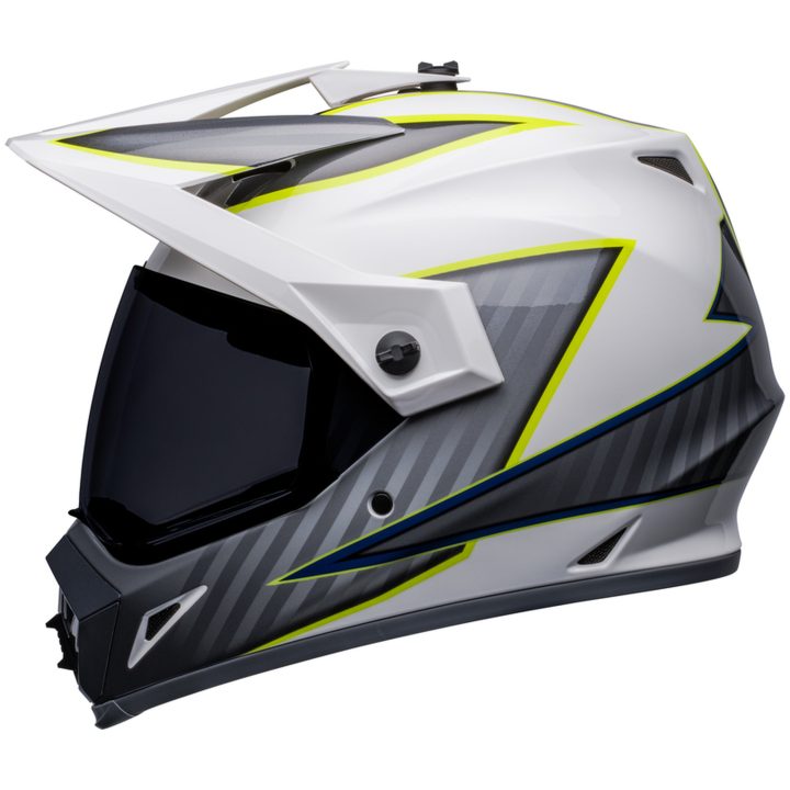 Adventure Hjälm MX-9 Dalton MIPS CE Neongul/Vit Bell XXXL – bild 5