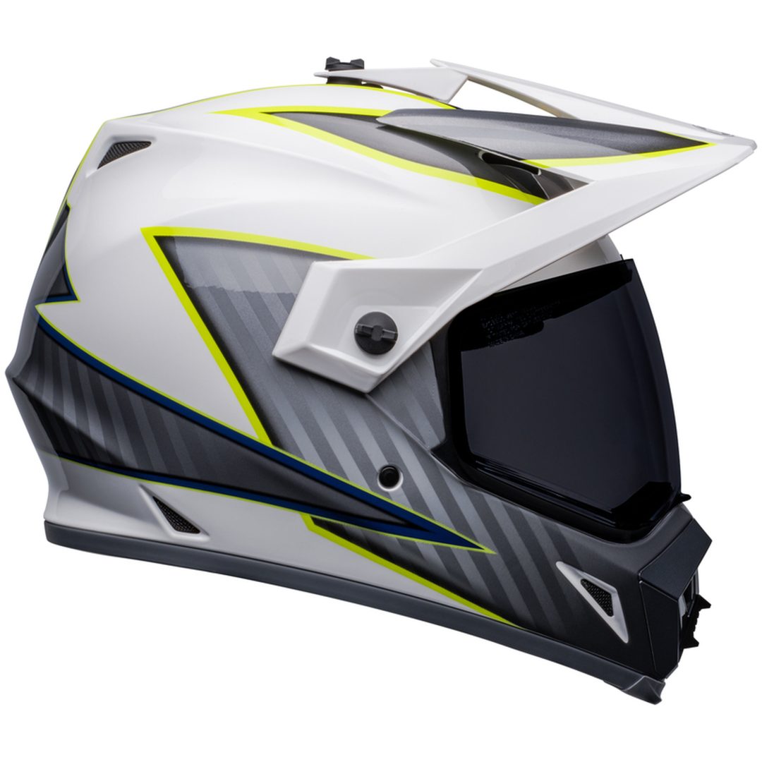Adventure Hjälm MX-9 Dalton MIPS CE Neongul/Vit Bell XXXL – bild 4