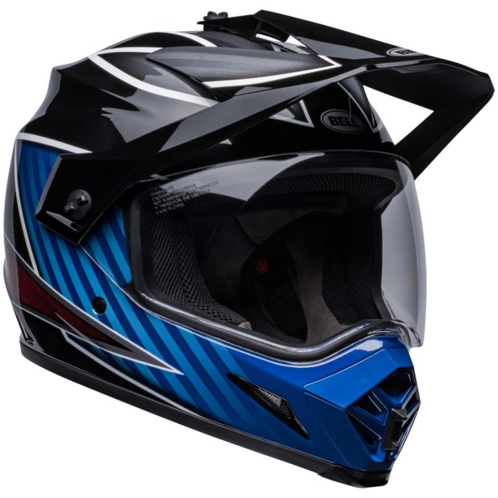 Adventure Hjälm MX-9 Dalton MIPS CE Svart/Blå Bell XXL – bild 3