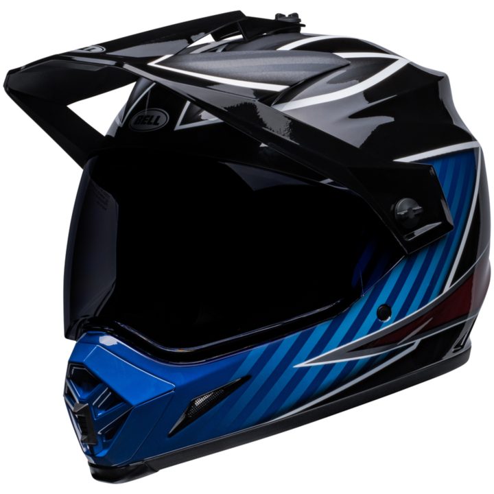 Adventure Hjälm MX-9 Dalton MIPS CE Svart/Blå Bell XXL – bild 2