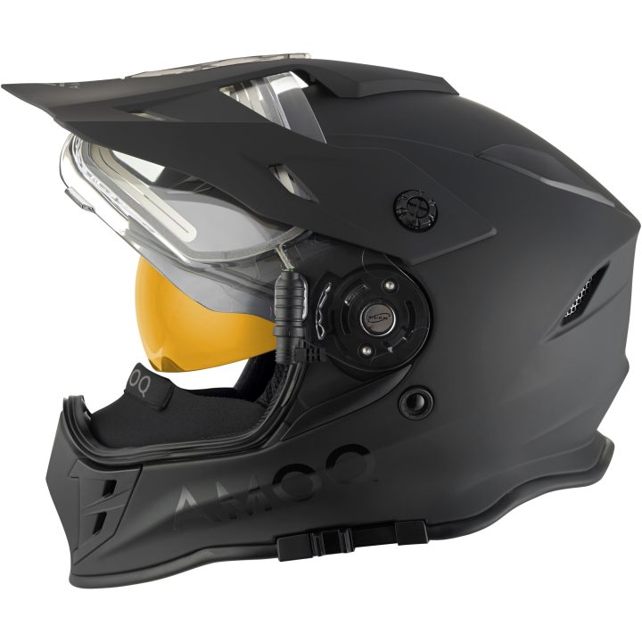 Adventurehjälm Adaptor Eluppvärmt Visir Blackout AMOQ XS – bild 3