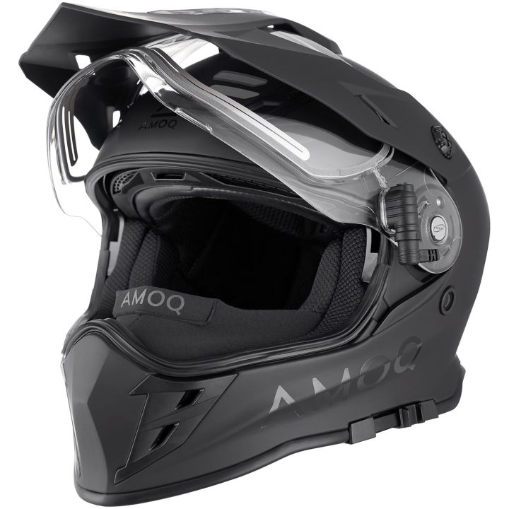Adventurehjälm Adaptor Eluppvärmt Visir Blackout AMOQ XS – bild 4