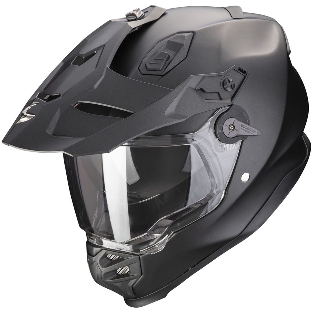 Adventurehjälm ADF-9000 Evo AIR Solid Svart Matt Scorpion s