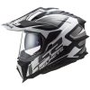 Adventurehjälm Mx701 Explorer Alter Matt Svart/vit LS2 Large – miniatyr 2