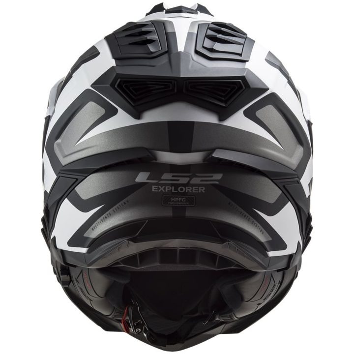 Adventurehjälm Mx701 Explorer Alter Matt Svart/vit LS2 Large – bild 3