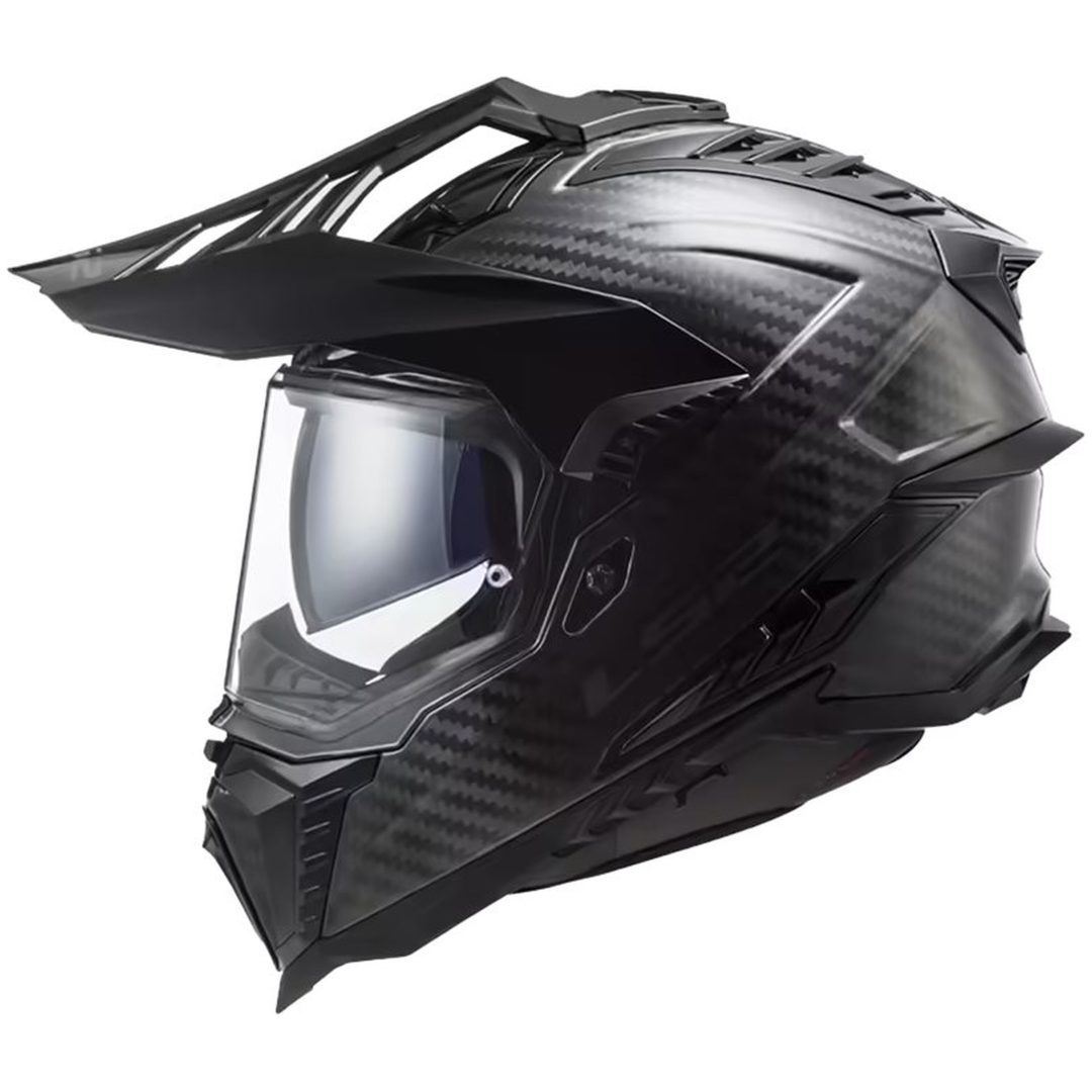 Adventurehjälm Mx701 Explorer Carbon Svart LS2 Medium – bild 2