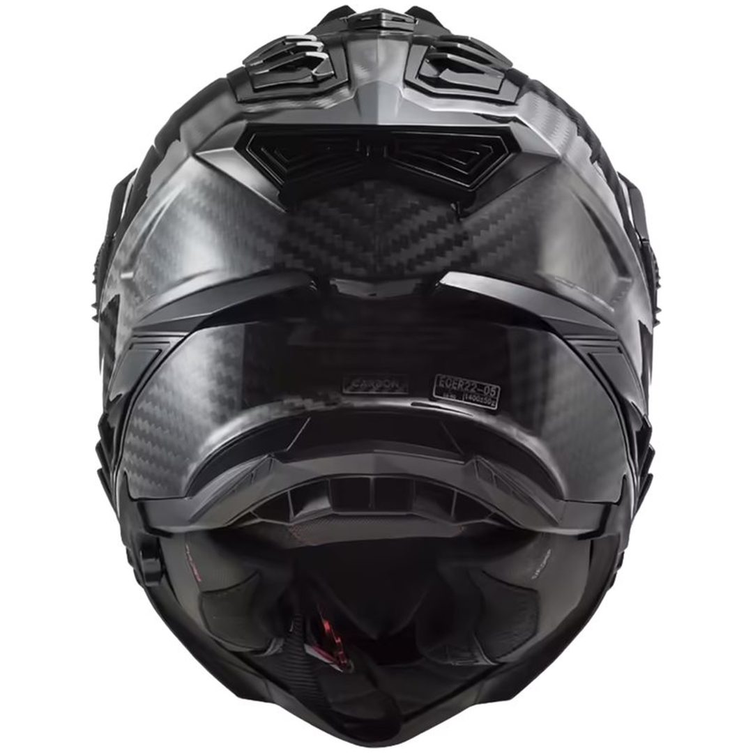Adventurehjälm Mx701 Explorer Carbon Svart LS2 Medium – bild 4