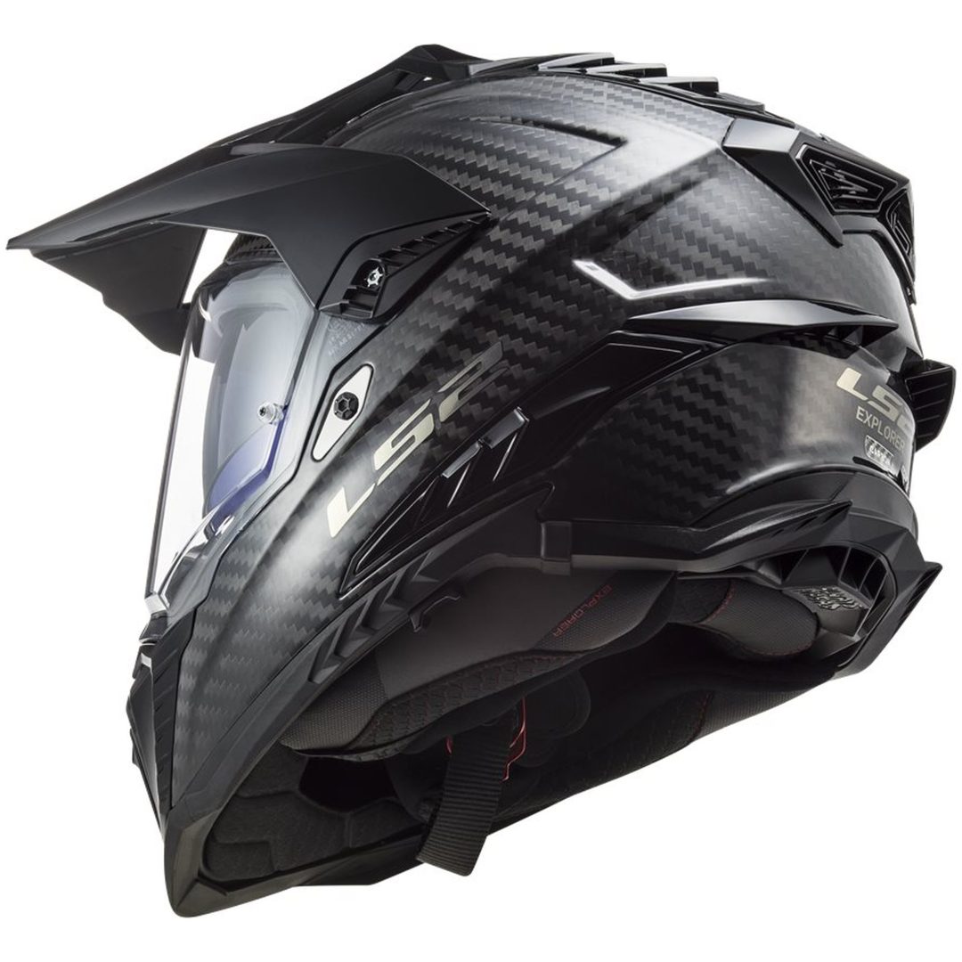 Adventurehjälm Mx701 Explorer Carbon Svart LS2 Medium – bild 6