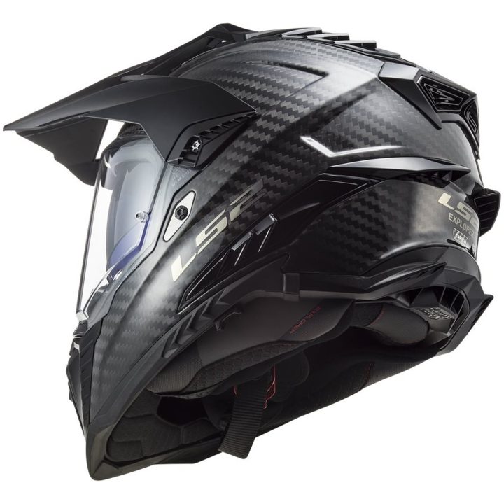 Adventurehjälm Mx701 Explorer Carbon Svart LS2 Medium – bild 6
