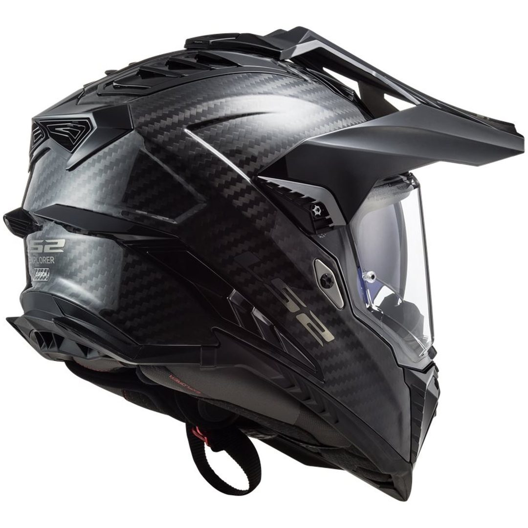 Adventurehjälm Mx701 Explorer Carbon Svart LS2 Medium – bild 7