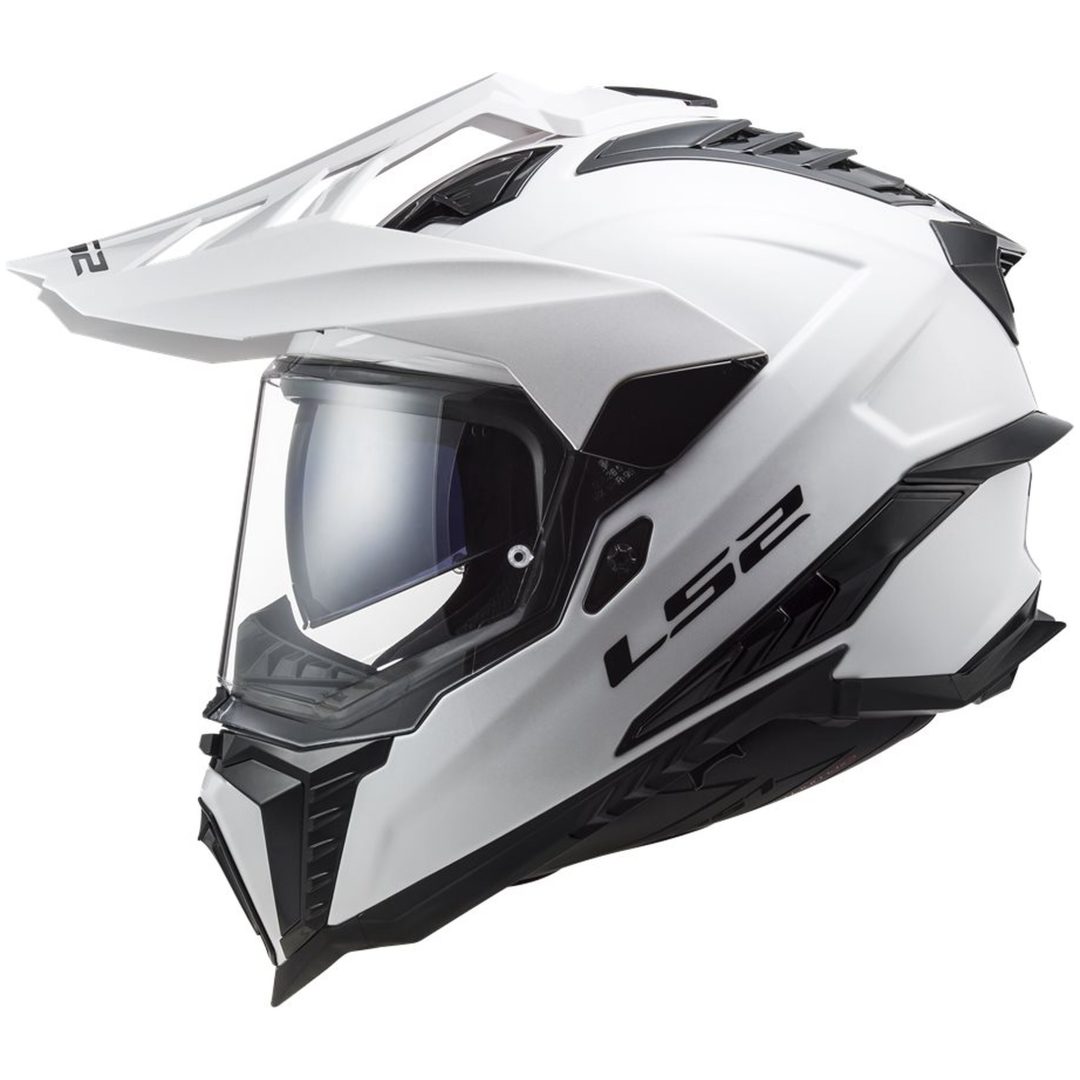 Adventurehjälm Mx701 Explorer Vit LS2 Medium – bild 2