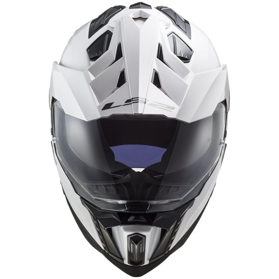 Adventurehjälm Mx701 Explorer Vit LS2 Medium – bild 4