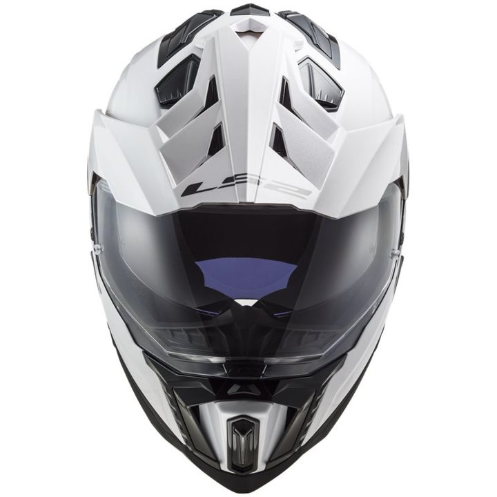 Adventurehjälm Mx701 Explorer Vit LS2 Medium – bild 4