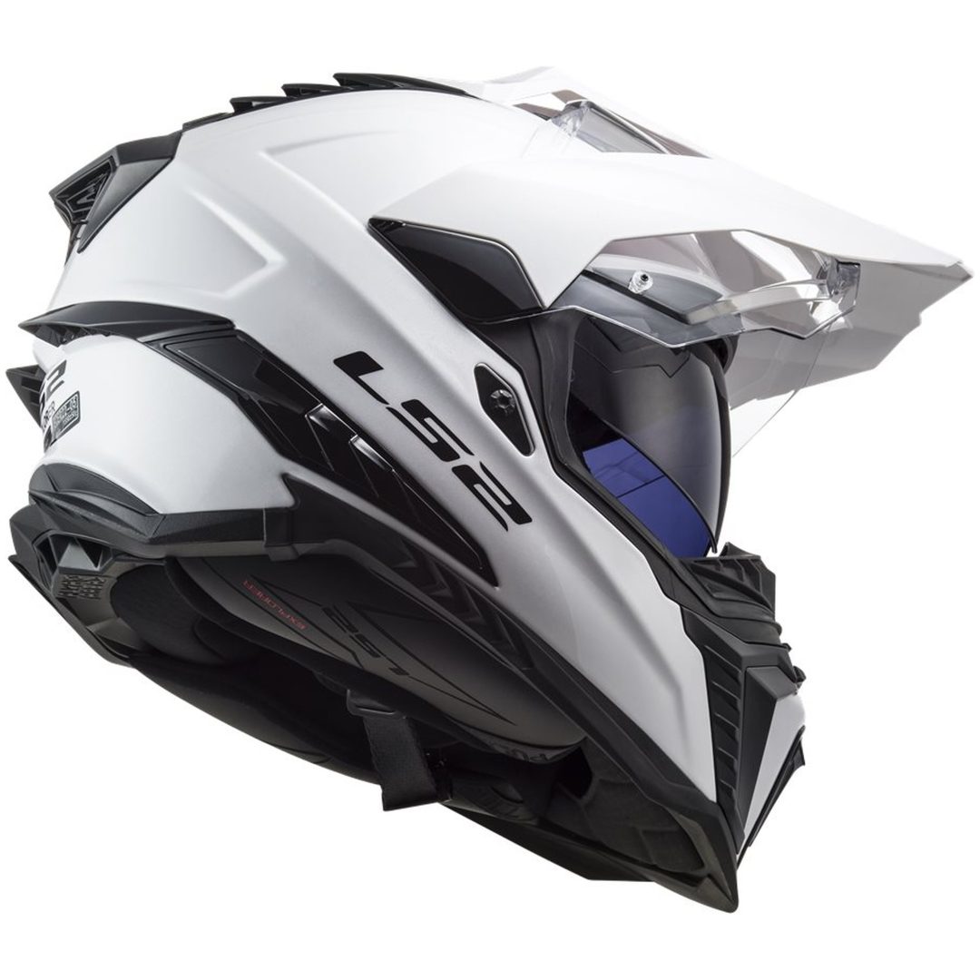 Adventurehjälm Mx701 Explorer Vit LS2 Medium – bild 6