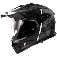 Adventurehjälm Mx702 Pioneer Ii Hill Matt Svart/vit LS2