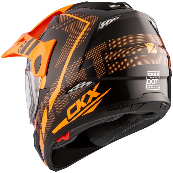 Adventurehjälm Quest RSV Moosek Orange CKX XS – bild 5