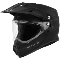 Adventurehjälm Trekker Solid Matt Svart FLY RACING