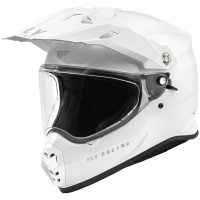 Adventurehjälm Trekker Solid Vit FLY RACING