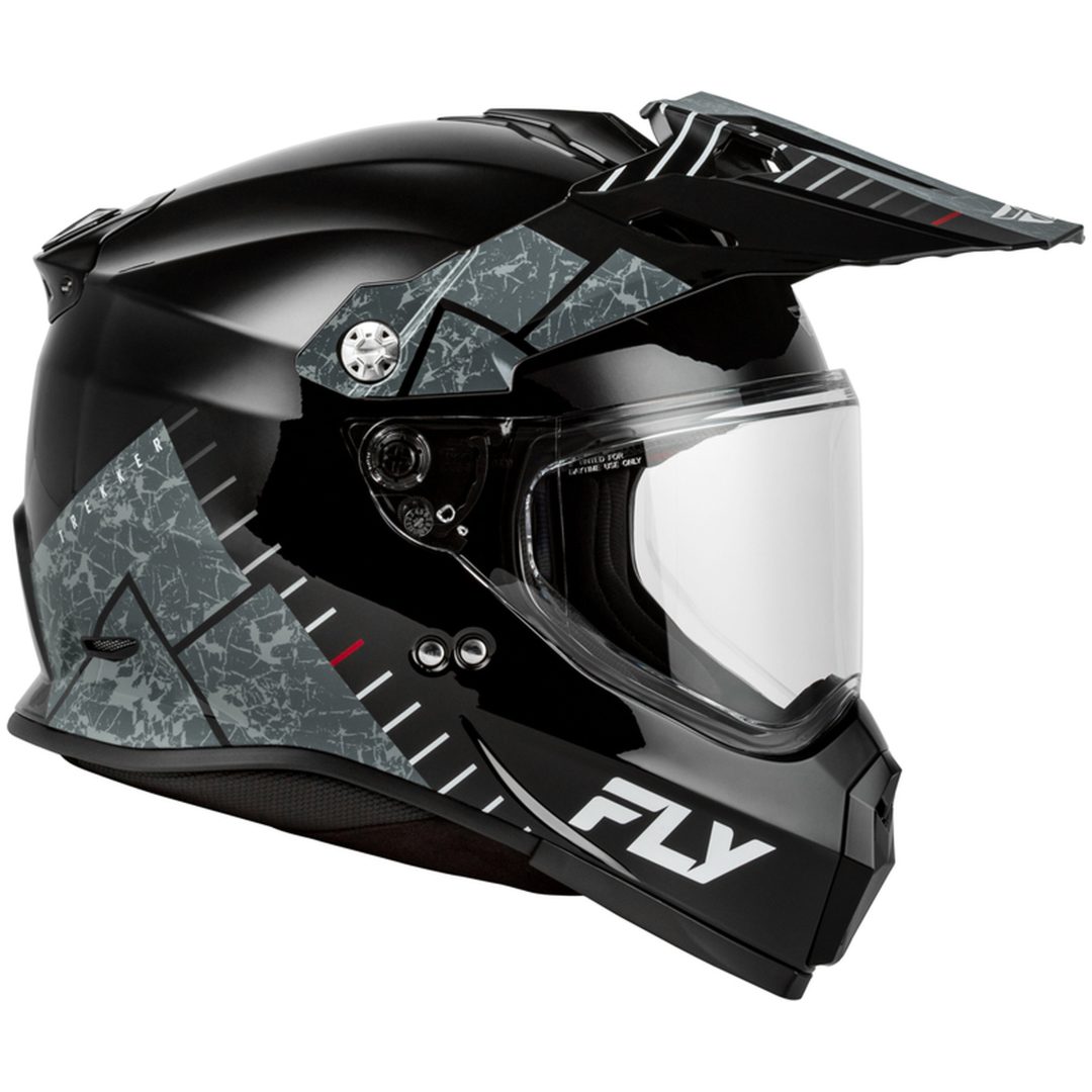 Adventurehjälm Trekker Svart Grå FLY RACING s – bild 2